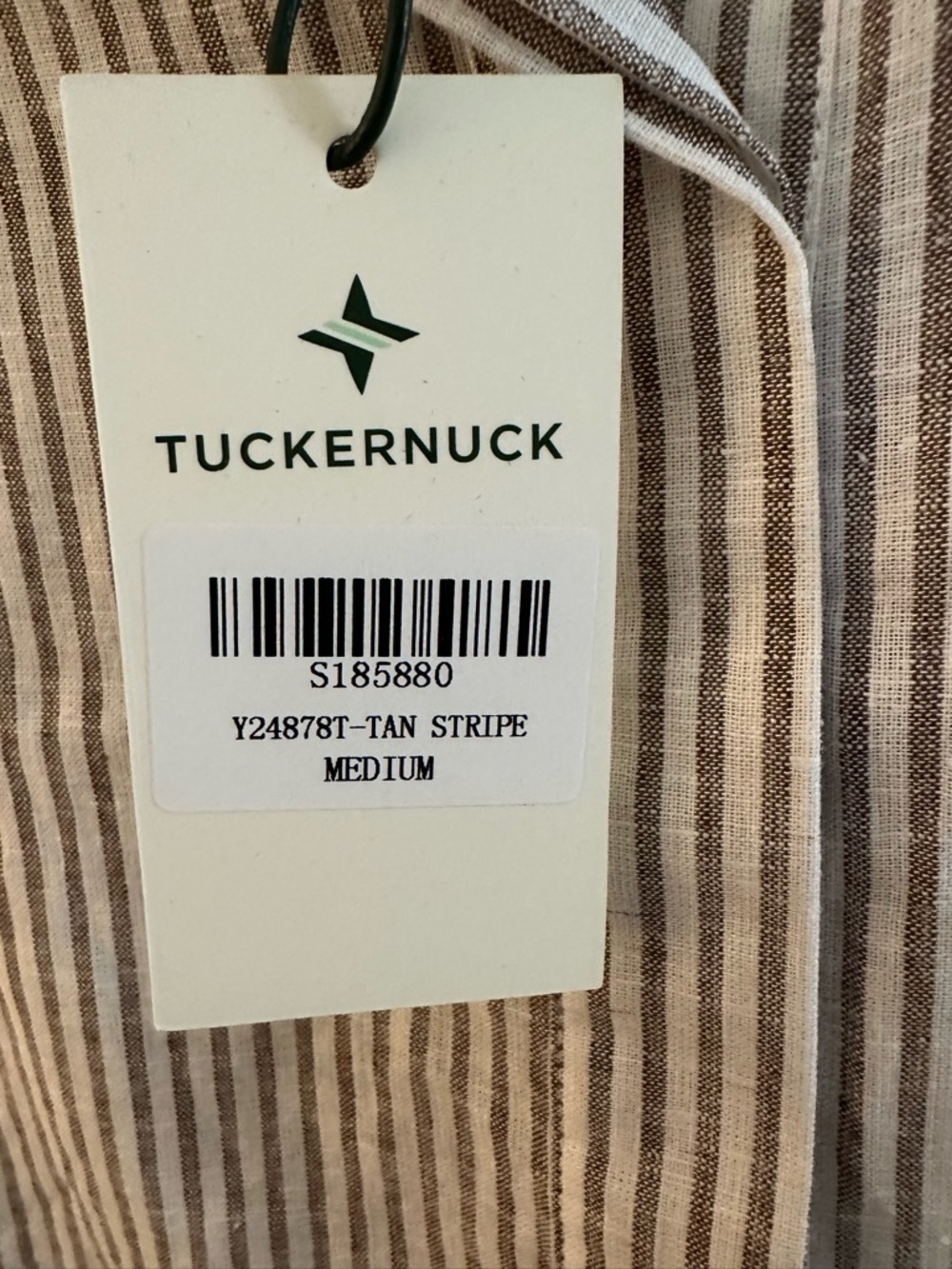 Tuckernuck Tan Striped Embroidered Sunny Mini - Picture 8 of 14